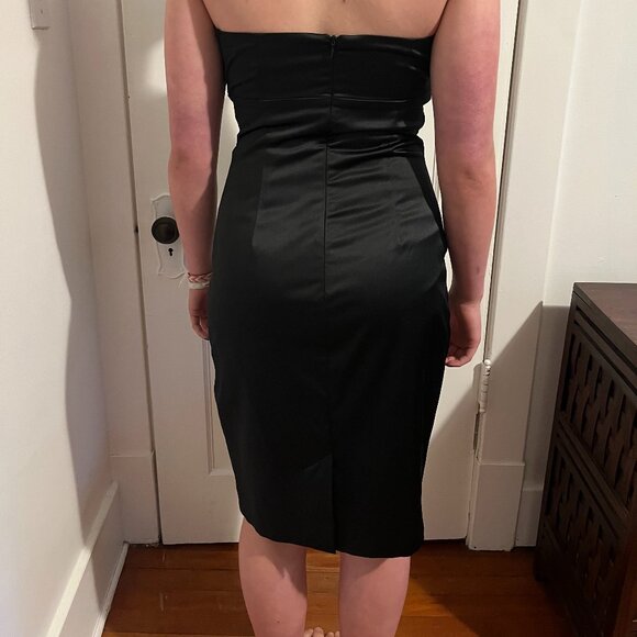 Black strapless cocktail dress - Picture 7 of 11